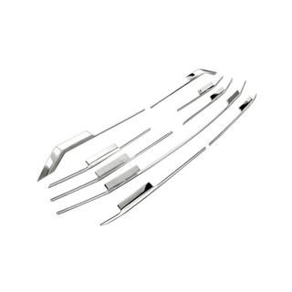 Grille trim covers (9 pcs, stainless steel) photo 2