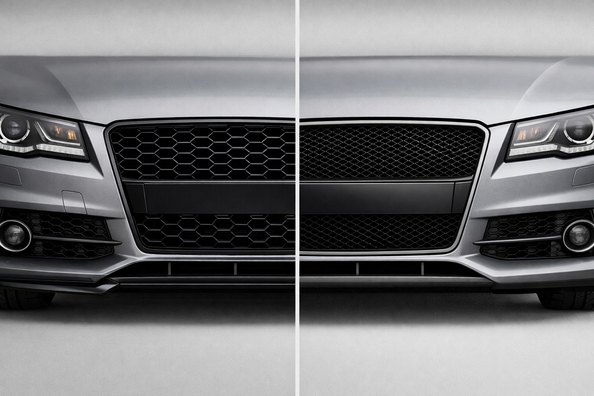 Tuning grille or stock grille with mesh: which is more practical