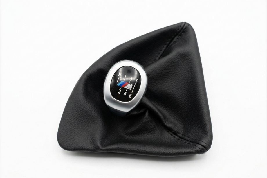 BMW 1 Series E81/E82/E87/E88 2004-2011 Gear shift boot + shift knob OEM V2 (leatherette) Image