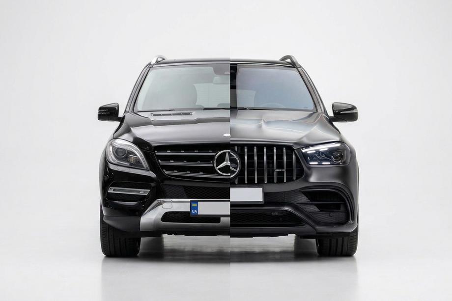 Mercedes GLE/ML class W166 2011-2018 Facelift conversion kit for W167 GLE53 Image
