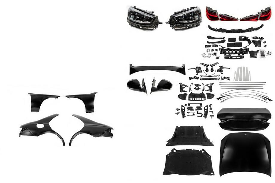 Mercedes S-class W221 2005-2013 Facelift conversion kit to W223 (without bumpers) Photo 1