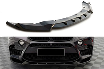 BMW X6 F16 2014-2019 Front lip spoiler DPT V-2 (For X6M F86, Gloss Black) photo 1