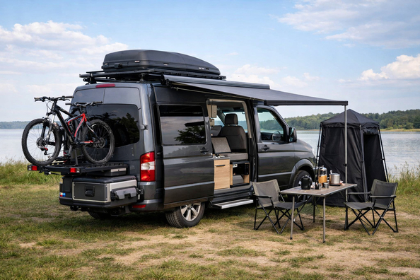 Upgrade package for a van set up for touring trips