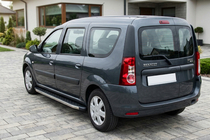 Renault Logan MCV 2005-2013 Side Steps BlackLine (2 pcs, Aluminum) photo 1