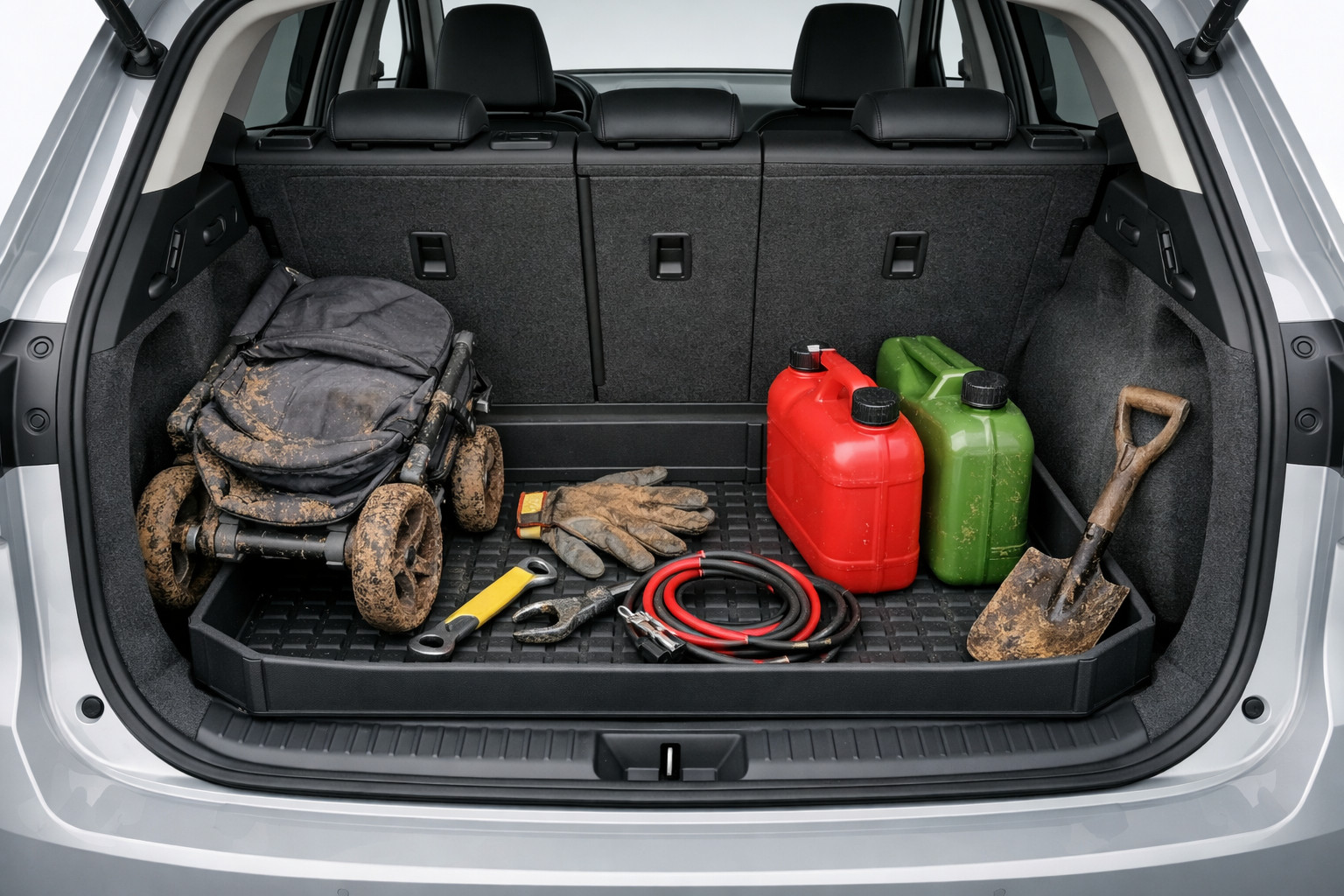 Trunk dirty after a stroller, tools or a fuel can: What to put on the floor