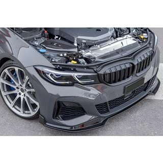 Side bumper grilles (for M-Sport 2018-2022, ABS) BMW 3 Series G20/G21 2018- photo 3