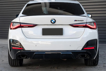 BMW 4 Series G22/23/26 2020- Rear bumper diffuser with exhaust tips (for G26 M-Sport) photo 5