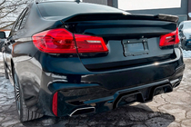 BMW 5 Series G30/G31 2017–2023 Rear bumper diffuser CS-Style (for M-Sport/M5 F90, ABS) photo 4