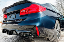 BMW 5 Series G30/G31 2017–2023 Rear bumper diffuser CS-Style (for M-Sport/M5 F90, ABS) photo 2