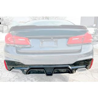 Rear bumper diffuser CS-Style (for M-Sport/M5 F90, ABS) photo 1