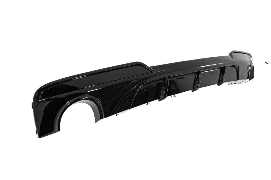 BMW 5 Series F10/F11 2010–2016 Rear bumper diffuser for dual-side single exhaust (for M-Performance) Photo 4