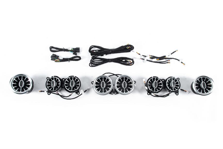 Mercedes S-class W222 2013-2022 LED air vent trims (2014-2017, 7 colors) Image