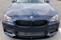 BMW 5 Series F10/F11 2010–2016 Front Bumper Lip MP-Style (for M-Performance, Gloss Black) photo 5