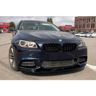 Front Bumper Lip MP-Style (for M-Performance, Gloss Black) BMW 5 Series F10/F11 2010–2016 photo 4