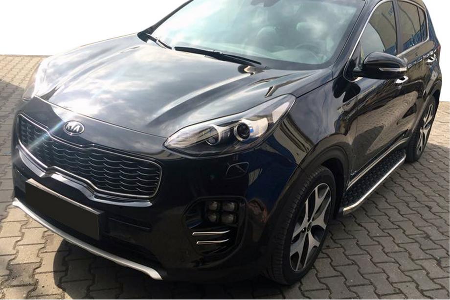 Kia Sportage 2010-2015 Side Steps BlackLine (2 pcs, Aluminum) Image