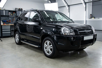Hyundai Tucson JM 2004- Side Steps BlackLine (2 pcs, Aluminum) photo 1