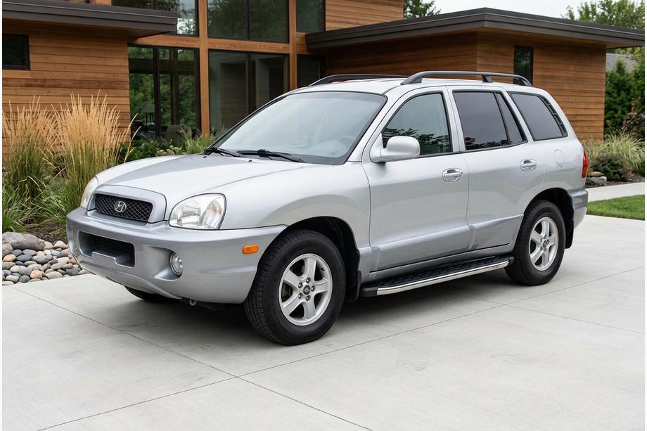 Hyundai Santa Fe 1 2000-2006 Side Steps BlackLine (2 pcs, Aluminum) Image