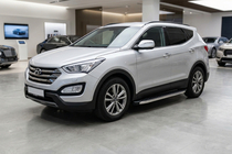 Hyundai Santa Fe 3 2012-2018 Side Steps BlackLine (2 pcs, Aluminum) photo 1