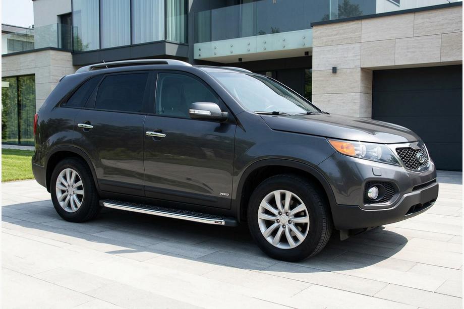 Kia Sorento II XM 2009-2014 Side Steps BlackLine (2 pcs, Aluminum) 2013-2016 Image
