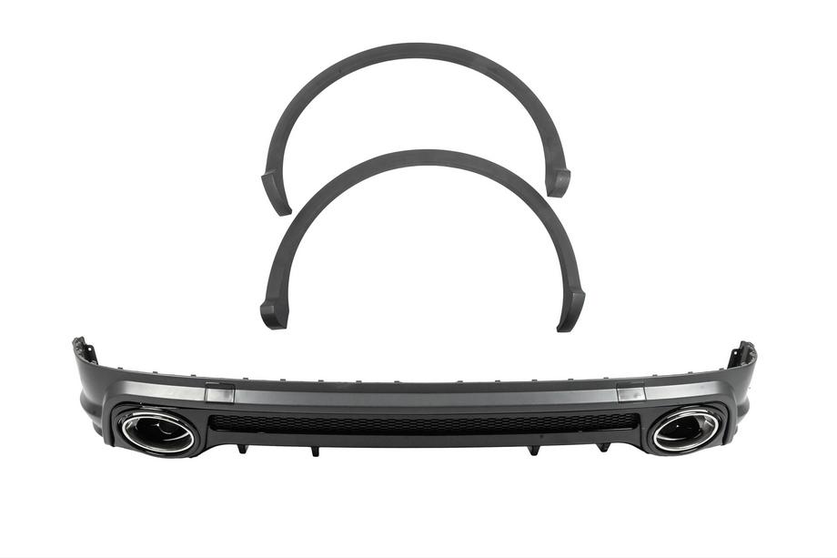 Audi Q5 2017-2025 Rear diffuser SQ5-Style (2017-2020, with exhaust tips and fender flares) Image