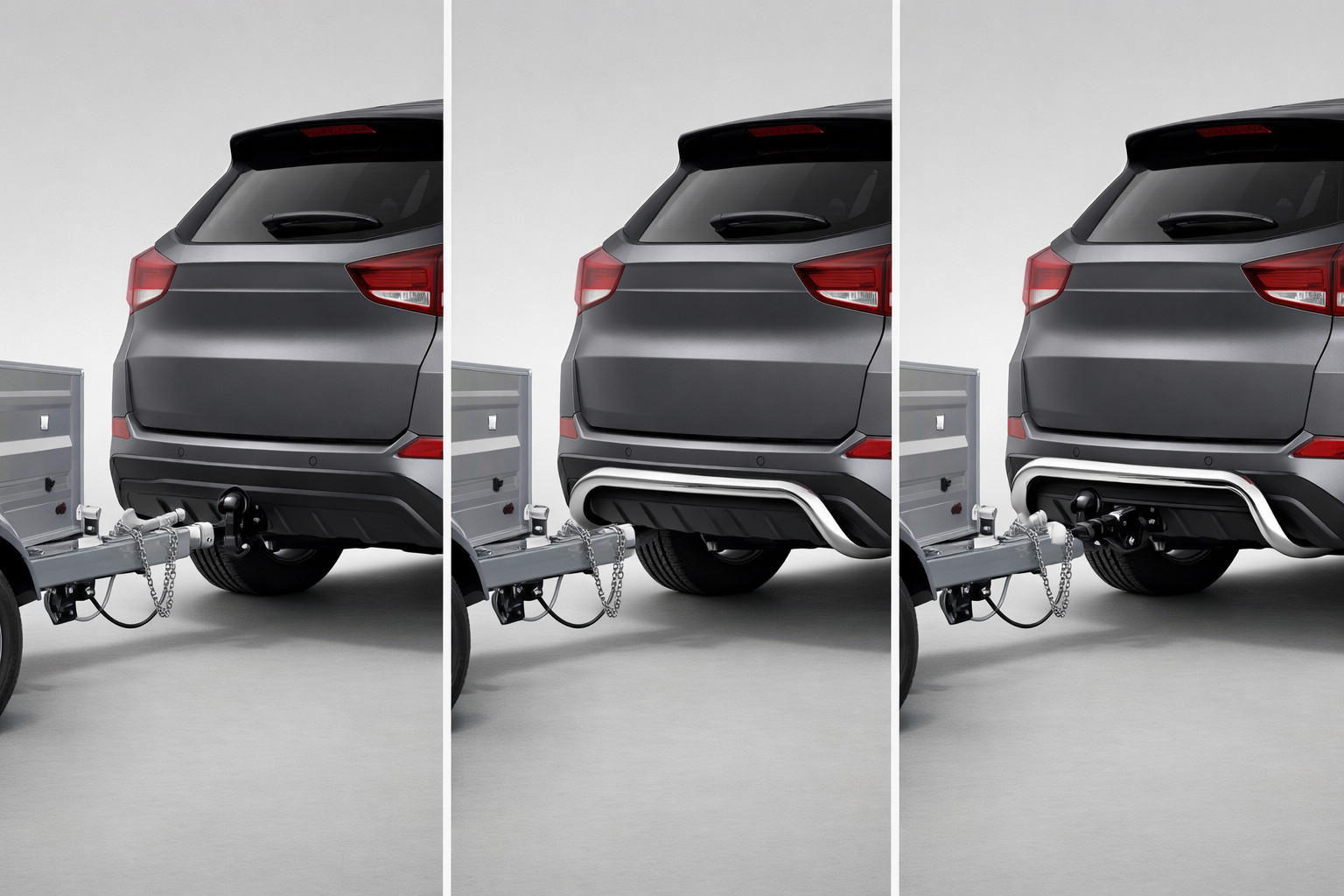 What to choose for a car with a trailer: towbar, rear bar or both