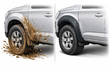Wheels splash mud on doors and arches: when Bushwacker helps photo 1