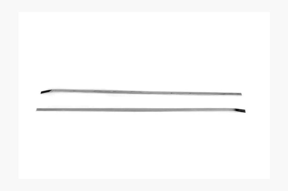 Peugeot Partner Tepee 2008-2018 Chrome moldings for sliding doors (2 pcs, stainless steel) Image