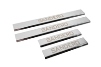 Dacia Sandero 2007-2013 Carmos V3 Door Sill Plates (4 pcs, Stainless Steel) photo 3