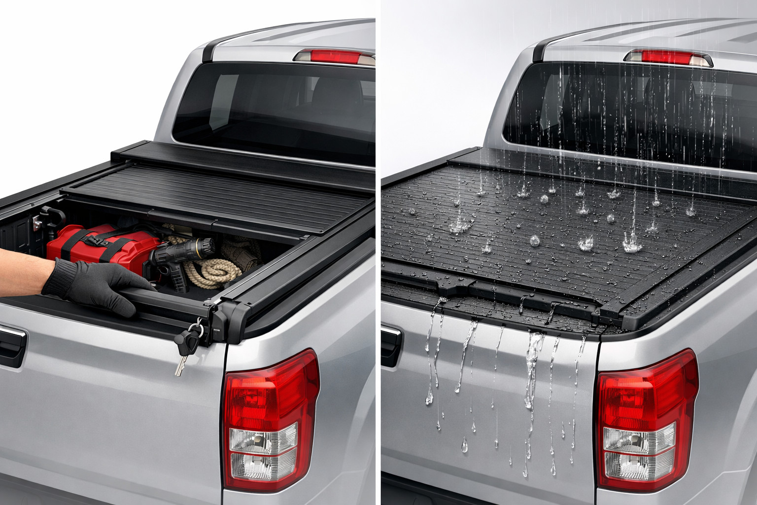 Pickup bed cover: Does it protect cargo from rain and theft?