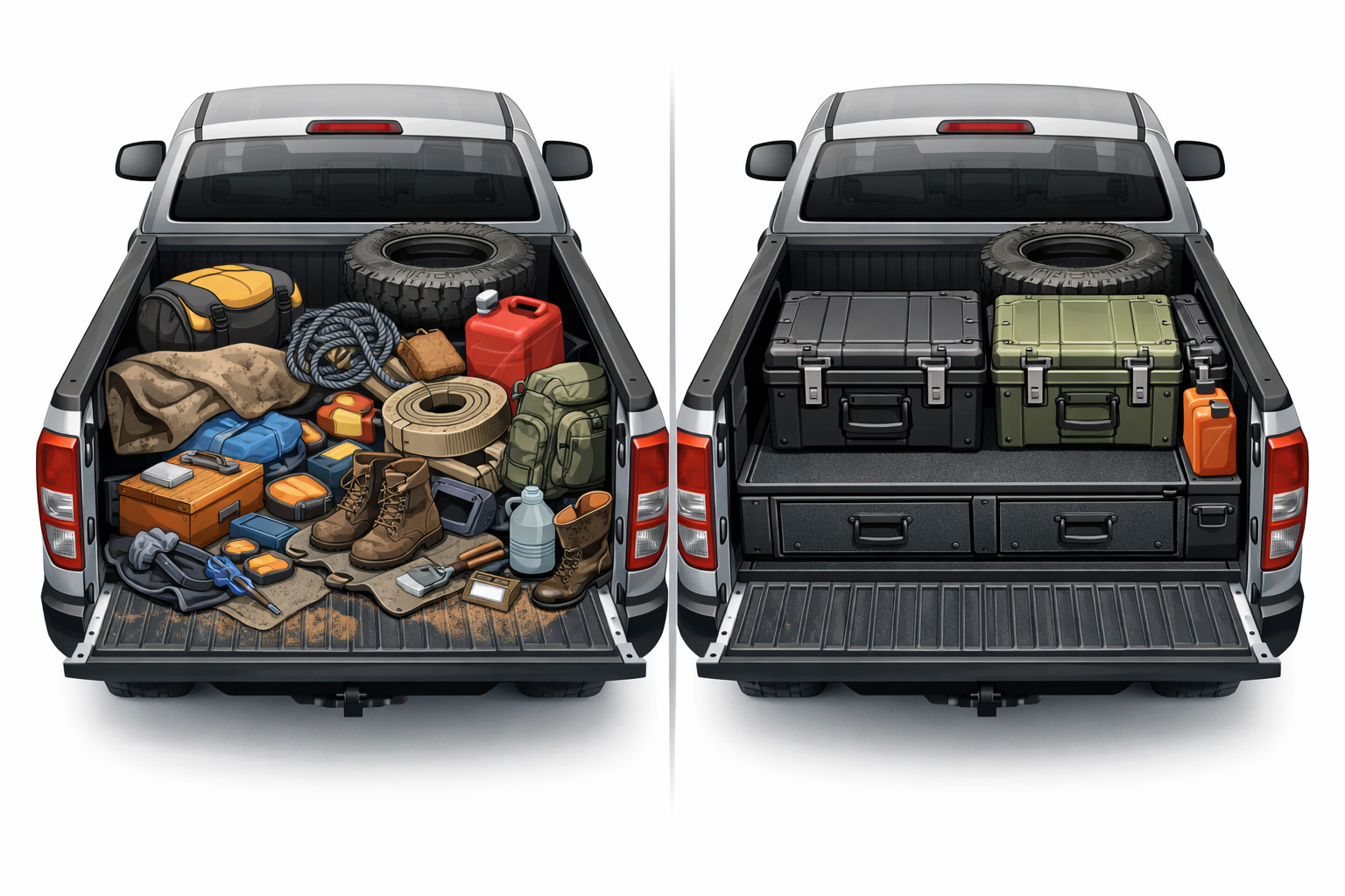 Always a mess in the pickup bed: Do expedition boxes help?