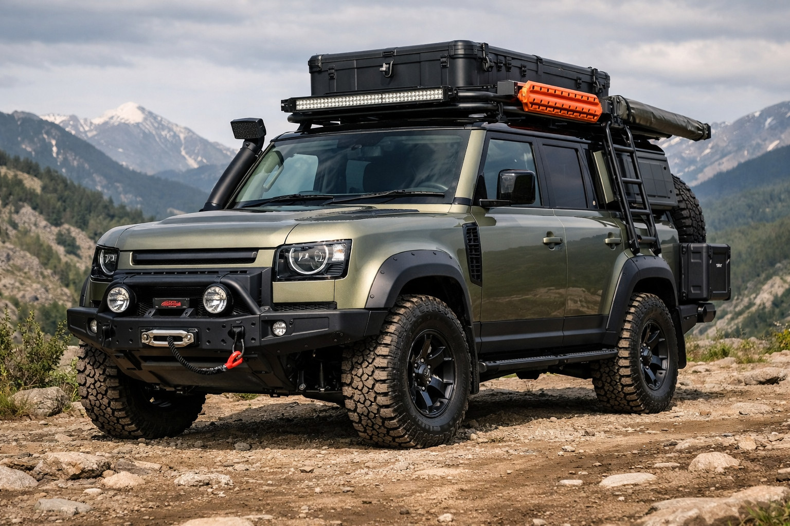 Land Rover Defender 2019+ upgrade package for travel and a rugged look