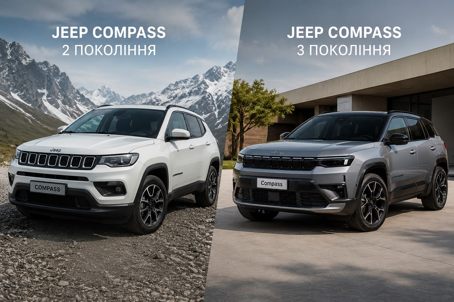 New 3rd-generation Jeep Compass vs. Compass 2: detailed comparison