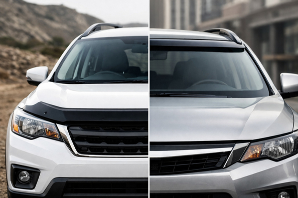 When a hood deflector is better — and when a windshield deflector is Photo 1