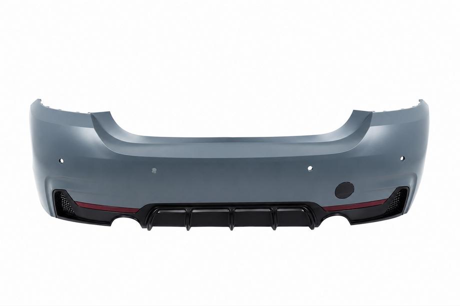 BMW 4 Series F32/F33/F36 2012-2020 Rear bumper with diffuser for dual-side single exhaust M-Sport Photo 1