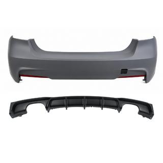 Rear bumper with diffuser for dual-exit twin exhaust M-Sport (for F30) BMW 3 Series F30/F31 2012-2019