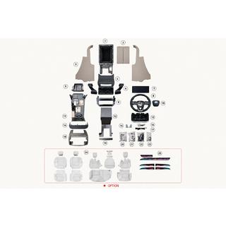 Interior upgrade kit (dashboard trim) for Lexus GX460 2023 Style Toyota Land Cruiser Prado 120 2002-2009 photo 4
