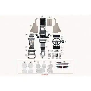 Interior upgrade kit (dashboard trim) for Lexus GX460 2023 Style photo 4
