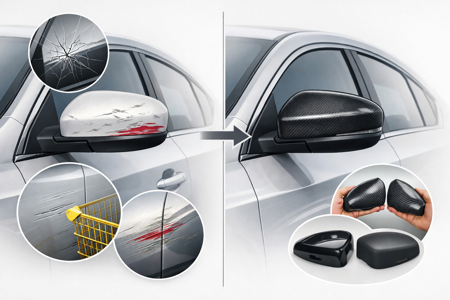 Why mirrors get scratched first when parking – and how covers protect them
