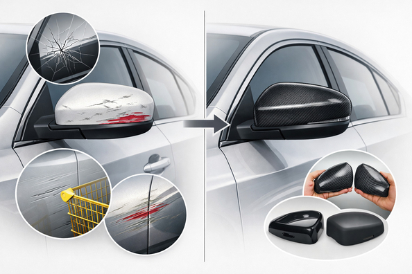 Why mirrors get scratched first when parking – and how covers protect them