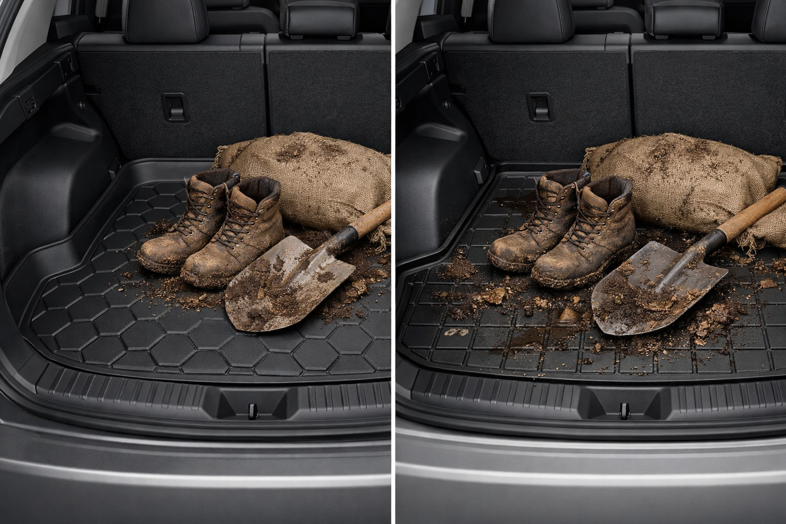 3D trunk mat or regular rubber mat: which for messy hauling?