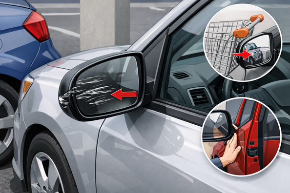 What to do if your mirrors keep getting scratched when parked