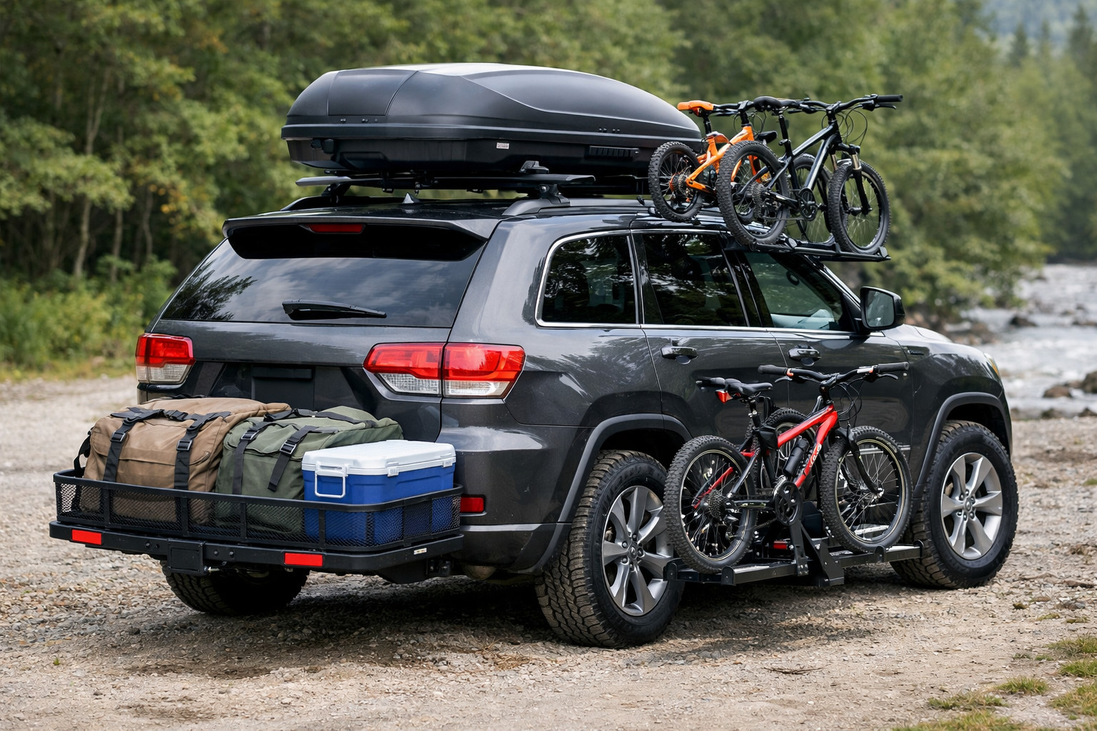 What to add to Jeep Grand Cherokee WK2 for family and heavy luggage