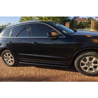 Side Steps Premium Black (2 pcs., stainless steel) Audi Q5 2008-2017 photo 2