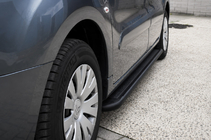 Citroen Berlingo 1996-2008 Side steps Premium Black (2 pcs, stainless steel) Ø60 photo 1