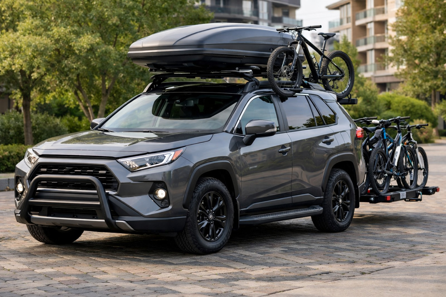 What to add to a Toyota RAV4 2019+ after purchase for city and family trips