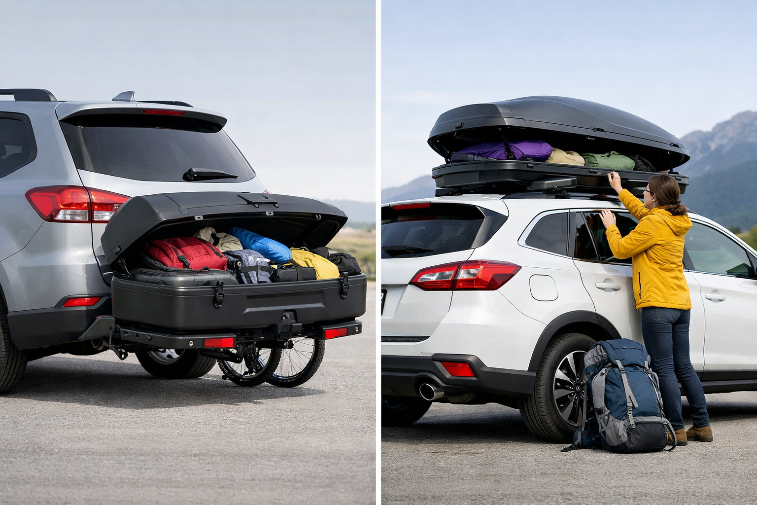 Towbar or roof cargo box: which is more convenient for travel?