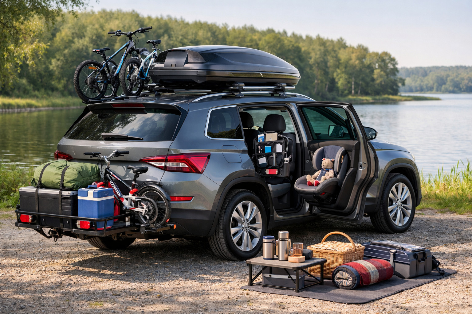 Skoda Kodiaq 2016-2023 upgrade package for family and luggage