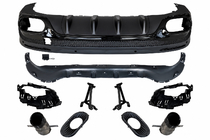 Mercedes GLB X247 2019- Rear diffuser with exhaust tips (AMG GLB35 2024 design) photo 1