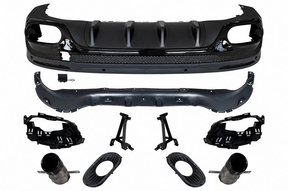 Mercedes GLB X247 2019- Rear diffuser with exhaust tips (AMG GLB35 2024 design) Image