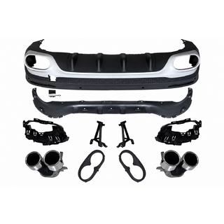Rear diffuser with exhaust tips (AMG GLB45 2024 design)